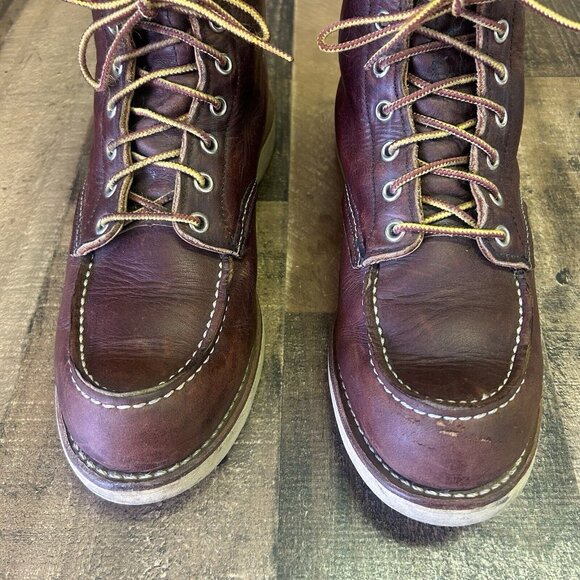 Red Wing 8138 Heritage Briar Slick Moc Toe Work Boots Mens 8 D - Picture 10 of 12